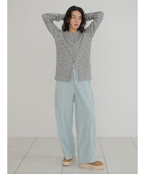 FIKA.（フィーカ）の「Flower waffle cardigan（カーディガン/ボレロ・レディース・杢グレー/ネイビー・FREE）」の16枚目の写真