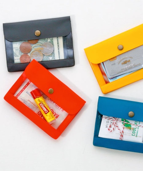 Nahe(ネーエ)の「nahe ネーエ ジェネラルパーパスケース カード ミニポーチ 財布 フラット スクエア クリア A7(コインケース・レディース・イエロー/アイボリー/ワイン/ブルー/グレー/グリーン/レッド/ミント/ブラック/ホワイト/クリア/ピンク/ブラウン系その他/グレー系その他・FREE)」の18枚目の写真