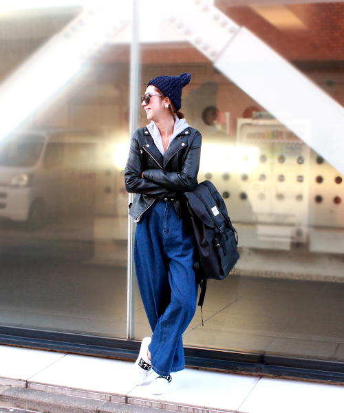 reca（レカ）の「ライダースダブルジャケット（ライダースジャケット・レディース・アイボリー/ブラック/グレー/キャメル/ライトグレー/ピンク/ライトカーキ/ブラウン/ベージュ/カーキ/ライトピンク/グリーン系その他・M/L）」の15枚目の写真