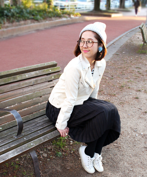 reca（レカ）の「ライダースダブルジャケット（ライダースジャケット・レディース・アイボリー/ブラック/グレー/キャメル/ライトグレー/ピンク/ライトカーキ/ブラウン/ベージュ/カーキ/ライトピンク/グリーン系その他・M/L）」の21枚目の写真