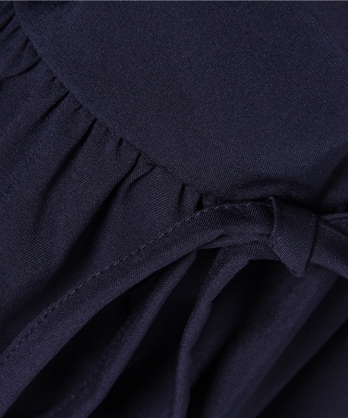 mystic(ミスティック)の「袖フレア切替プルオーバー(Tシャツ/カットソー・レディース・オフホワイト/ピンク/ブラック/ネイビー・フリ-)」の11枚目の写真