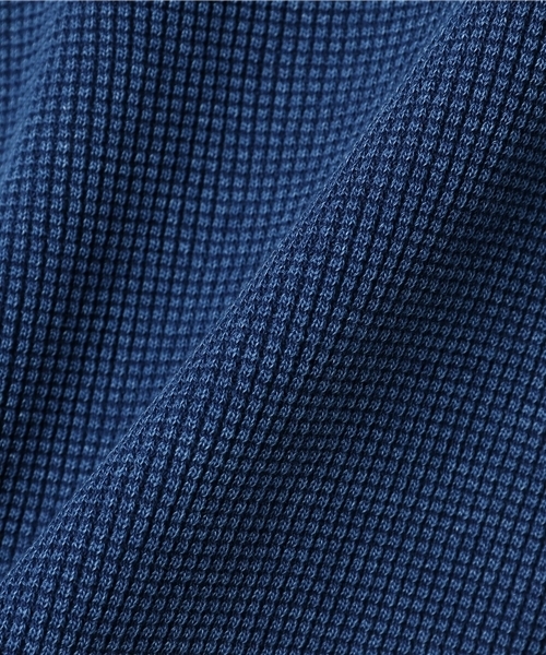 Denime(ドゥニーム)の「インディゴワッフルロングスリーブTEE(Tシャツ/カットソー・メンズ・ブラック/ブルー・SMALL/X-LARGE/LARGE/MEDIUM)」の12枚目の写真