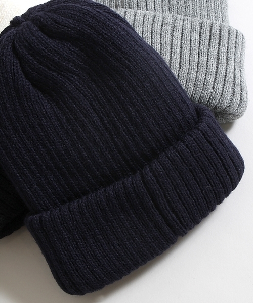WEGO(ウィゴー)の「WEGO/リブニットキャップ(ニットキャップ/ビーニー・メンズ・杢グレー/ワイン/ネイビー/ブラック/ホワイト・FREE)」の4枚目の写真