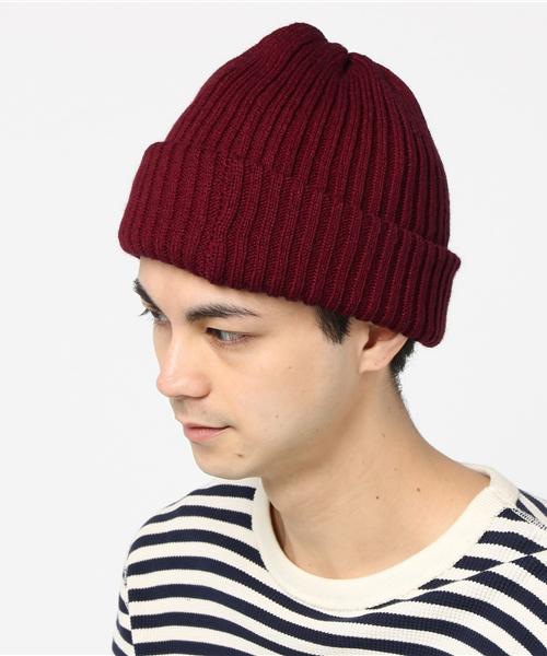 WEGO(ウィゴー)の「WEGO/リブニットキャップ(ニットキャップ/ビーニー・メンズ・杢グレー/ワイン/ネイビー/ブラック/ホワイト・FREE)」の12枚目の写真