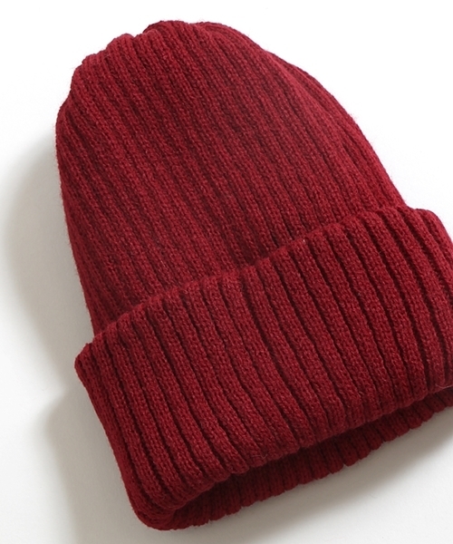 WEGO(ウィゴー)の「WEGO/リブニットキャップ(ニットキャップ/ビーニー・メンズ・杢グレー/ワイン/ネイビー/ブラック/ホワイト・FREE)」の9枚目の写真
