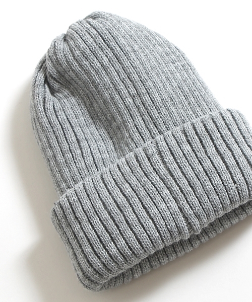 WEGO(ウィゴー)の「WEGO/リブニットキャップ(ニットキャップ/ビーニー・メンズ・杢グレー/ワイン/ネイビー/ブラック/ホワイト・FREE)」の10枚目の写真