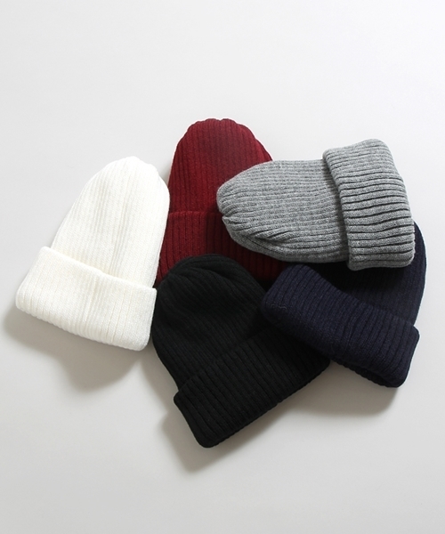 WEGO(ウィゴー)の「WEGO/リブニットキャップ(ニットキャップ/ビーニー・メンズ・杢グレー/ワイン/ネイビー/ブラック/ホワイト・FREE)」の19枚目の写真