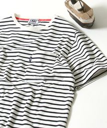 coen | ●●【MBC】SZボーダーポケTクルーネック(Tシャツ/カットソー)