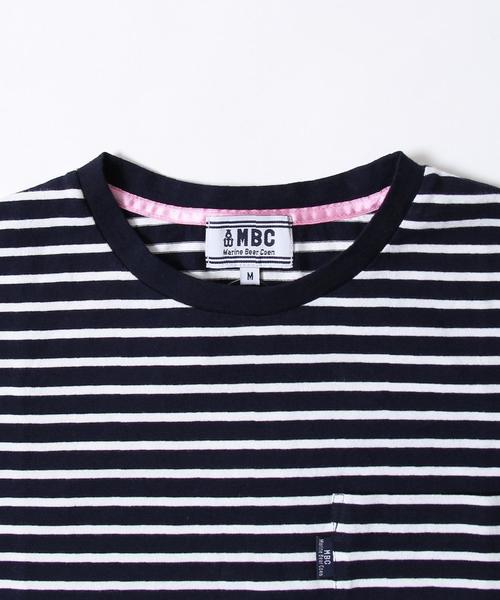 coen（コーエン）の「【MBC】SZボーダーポケTクルーネック（Tシャツ/カットソー・メンズ・ホワイト/レッド/コバルトブルー/ネイビー・SMALL/X-LARGE/LARGE/MEDIUM）」の16枚目の写真