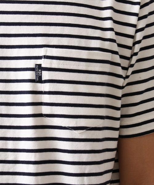 coen（コーエン）の「【MBC】SZボーダーポケTクルーネック（Tシャツ/カットソー・メンズ・ホワイト/レッド/コバルトブルー/ネイビー・SMALL/X-LARGE/LARGE/MEDIUM）」の17枚目の写真
