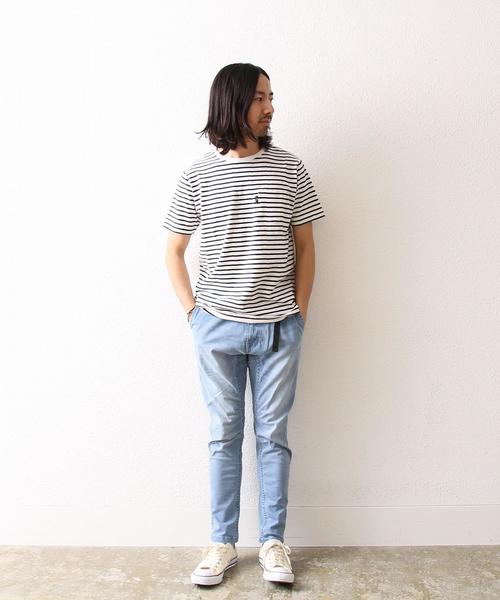 coen（コーエン）の「【MBC】SZボーダーポケTクルーネック（Tシャツ/カットソー・メンズ・ホワイト/レッド/コバルトブルー/ネイビー・SMALL/X-LARGE/LARGE/MEDIUM）」の5枚目の写真