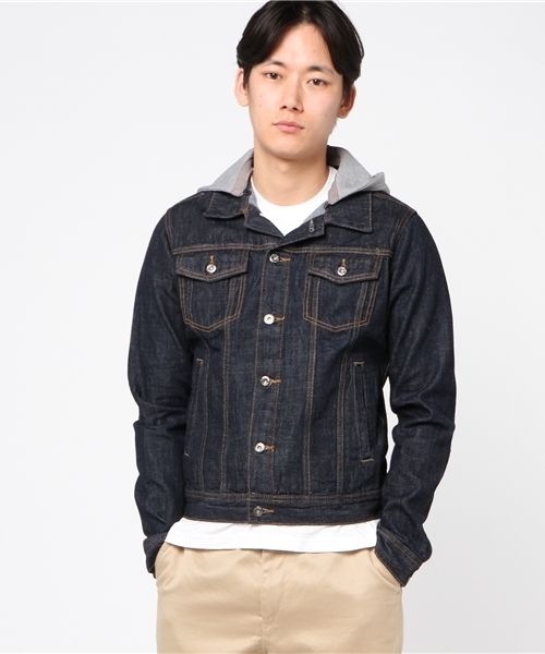 JEANS MATE（ジーンズメイト）の「【NYLAUS】フード付Gジャン（デニム 