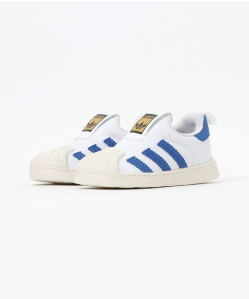 adidas（アディダス）の「オリジナルス SS360[SS 360 I]（スニーカー・キッズ・ホワイト×ブラック/ホワイト×ブルー・13.5cm/16cm/14.5cm/15.5cm/12cm/15cm/14cm/13cm）」の2枚目の写真