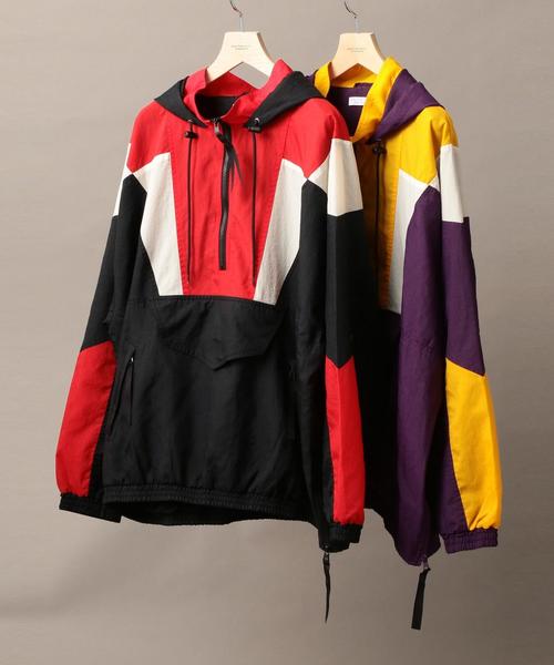 BEAUTY&YOUTH UNITED ARROWS（ビューティーアンドユースユナイテッドアローズ）の「【店舗限定】 by ナイロン アノラック ◆（ナイロンジャケット・メンズ・ブラック/パープル・LARGE/MEDIUM）」の10枚目の写真