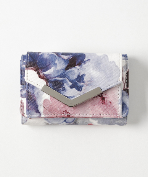 KOBE LETTUCE（コウベレタス）の「V字金具コンパクト三つ折りミニ財布（財布・レディース・ブラック/ベージュ/イエロー/グレー/シルバー/サックスブルー/ピンク系その他/ネイビー/ピンク/ワイン/モスグリーン/ブラック系その他/ブルー系その他/チェック/ライトピンク/コーラル/ミント/ブラック系その他2・FREE）」の10枚目の写真