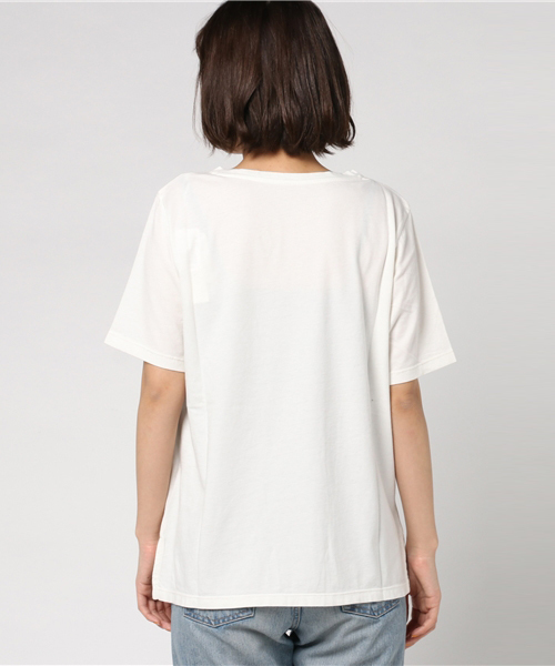 un dix cors（アンディコール）の「ラメサマータイムTシャツ（Tシャツ/カットソー・レディース・チャコールグレー/ホワイト/ブルー・ﾌﾘ-）」の11枚目の写真