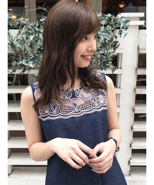 dazzlin（ダズリン）の「エンブロイダリーデニムサックワンピース（ワンピース・レディース・ホワイト/インディゴブルー/ブルー・SMALL/MEDIUM）」の15枚目の写真