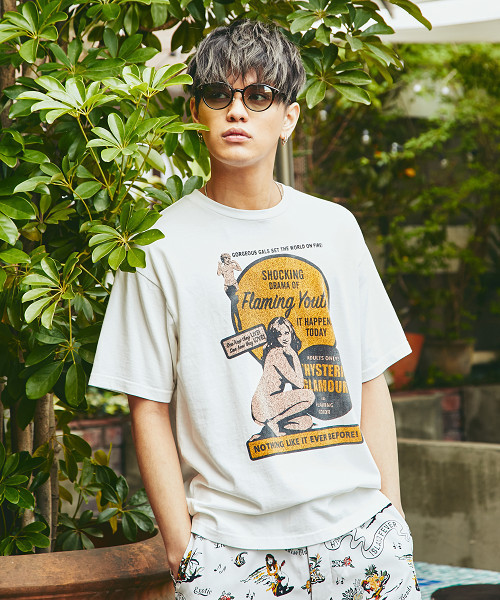 HYSTERIC GLAMOUR（ヒステリックグラマー）の「FLAMING YOUTH プリント