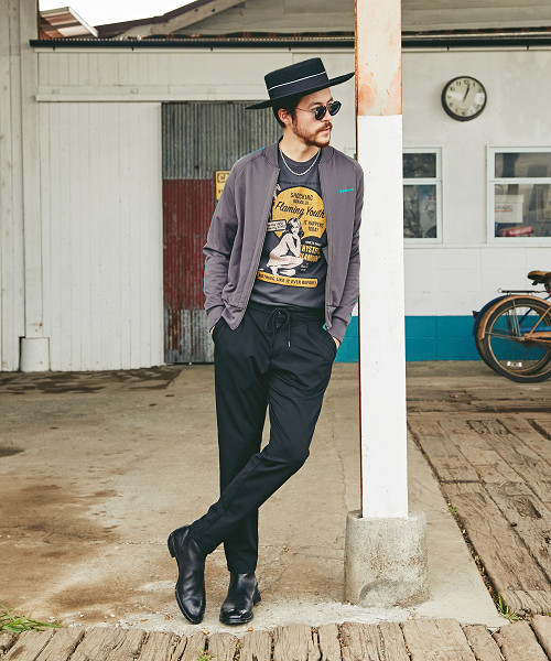 HYSTERIC GLAMOUR（ヒステリックグラマー）の「FLAMING YOUTH プリント Tシャツ（Tシャツ/カットソー・メンズ・ブラウン/ホワイト/チャコールグレー・MEDIUM/SMALL/X-SMALL/LARGE）」の16枚目の写真