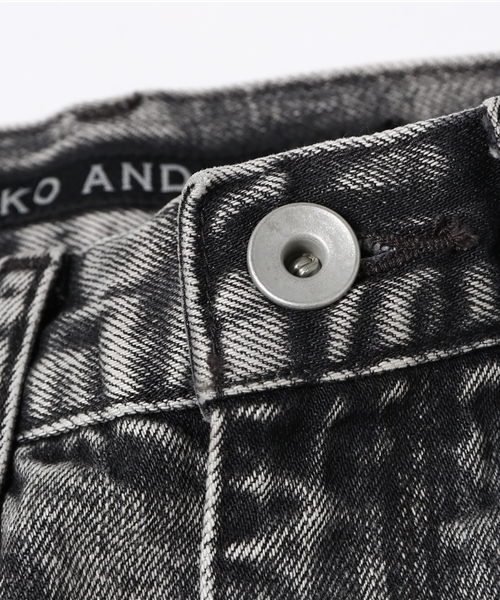 niko and...(ニコアンド)の「リペアケミカルデニムパンツ(デニムパンツ・メンズ・チャコール/ブルー・LARGE/MEDIUM)」の12枚目の写真