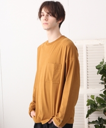 GLOBAL WORK | 【ROOM】シルキーピーチ長袖/765512(Tシャツ/カットソー)