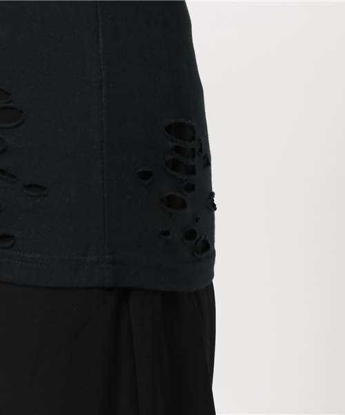 ヒステリックグラマー　Tシャツ　穴あき加工　安全ピン　y2k 新品！ヒステリックグラマー Tシャツ 穴あき加工 安全ピン y2k