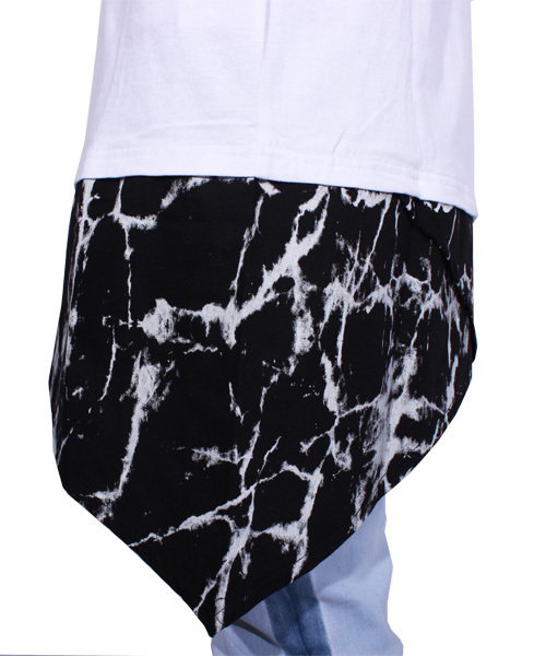 ８(eight)（エイト）の「切替 長袖Tシャツ ロング丈 カットソー（Tシャツ/カットソー・メンズ・ホワイト/ブラック・LARGE/MEDIUM）」の15枚目の写真