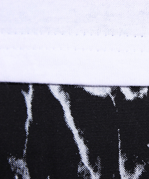 ８(eight)（エイト）の「切替 長袖Tシャツ ロング丈 カットソー（Tシャツ/カットソー・メンズ・ホワイト/ブラック・LARGE/MEDIUM）」の20枚目の写真