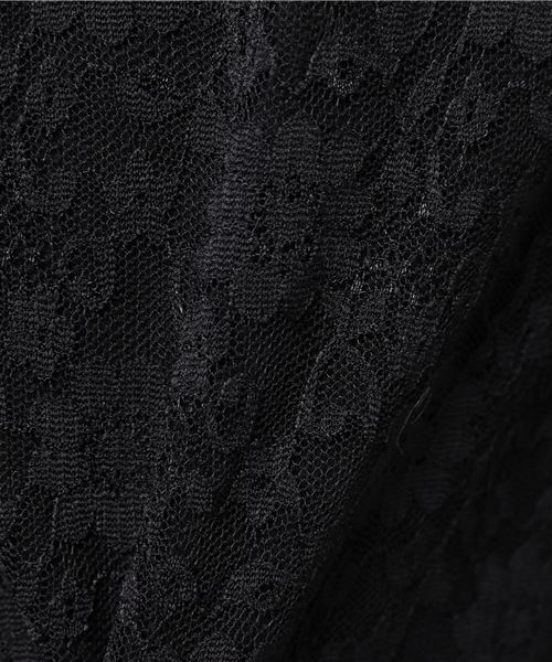 WEGO（ウィゴー）の「WEGO/パフスリーブレースミニワンピース（ワンピース・レディース・ダークグリーン/ブラック/アイボリー・FREE）」の17枚目の写真