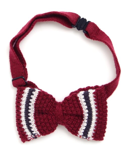 apres les cours（アプレレクール）の「■ニット蝶ネクタイ_アプレレクールマシェリ（ネクタイ・キッズ・エンジ/ネイビー/ブラック/グリーン・140/95）」の4枚目の写真