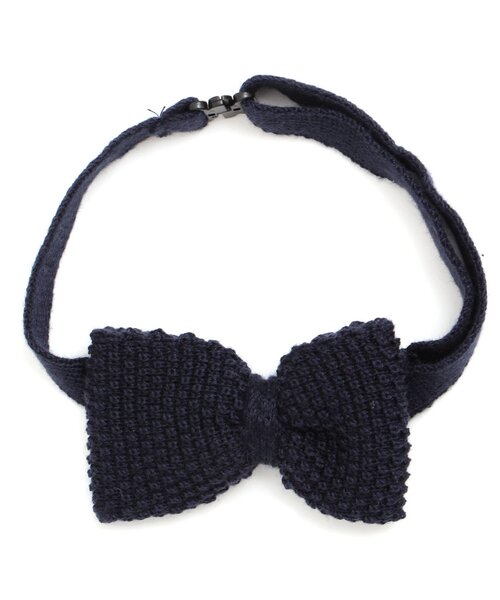 apres les cours（アプレレクール）の「■ニット蝶ネクタイ_アプレレクールマシェリ（ネクタイ・キッズ・エンジ/ネイビー/ブラック/グリーン・140/95）」の3枚目の写真