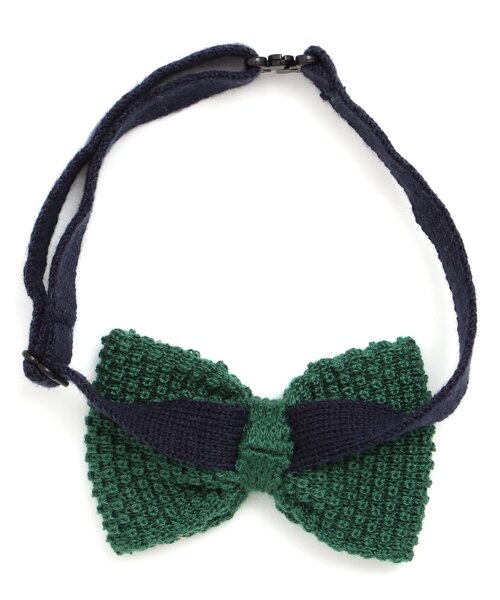 apres les cours（アプレレクール）の「■ニット蝶ネクタイ_アプレレクールマシェリ（ネクタイ・キッズ・エンジ/ネイビー/ブラック/グリーン・140/95）」の8枚目の写真