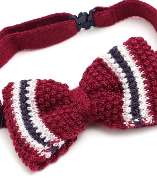 apres les cours（アプレレクール）の「■ニット蝶ネクタイ_アプレレクールマシェリ（ネクタイ・キッズ・エンジ/ネイビー/ブラック/グリーン・140/95）」の10枚目の写真