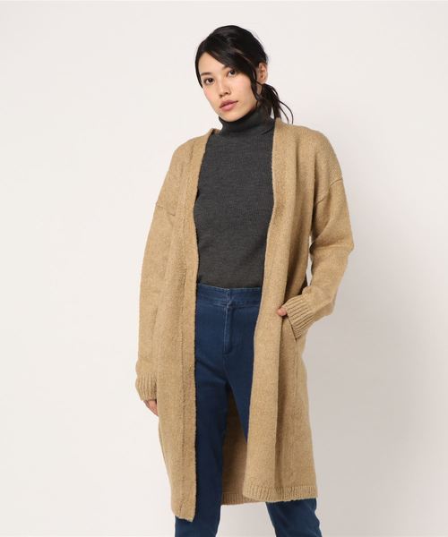 MOUSSY（マウジー）の「OVER SIZED LONG CD（カーディガン/ボレロ・レディース・ブラック/トップグレー/ネイビー/ベージュ/アイボリー・FREE）」の11枚目の写真