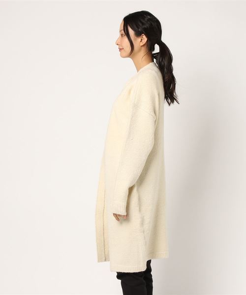 MOUSSY（マウジー）の「OVER SIZED LONG CD（カーディガン/ボレロ・レディース・ブラック/トップグレー/ネイビー/ベージュ/アイボリー・FREE）」の6枚目の写真