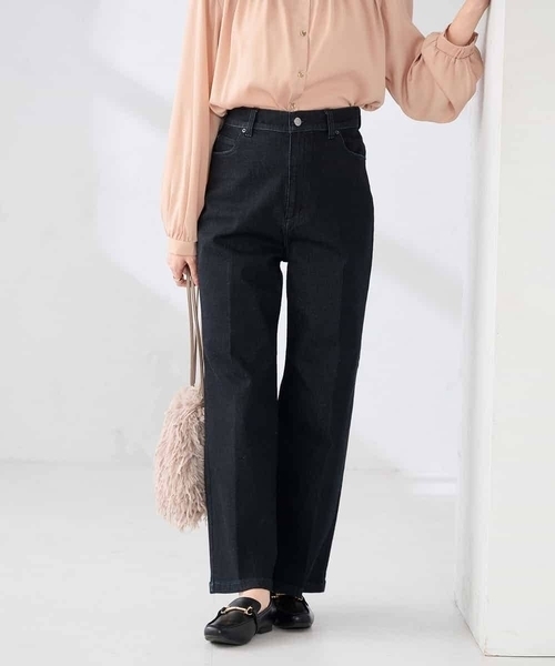 a.v.v（アーヴェヴェ）の「ワイドデニムパンツ（デニムパンツ・レディース・ネイビー/ライトブルー・40/42/34/38/36）」の22枚目の写真