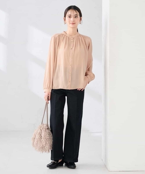 a.v.v（アーヴェヴェ）の「ワイドデニムパンツ（デニムパンツ・レディース・ネイビー/ライトブルー・40/42/34/38/36）」の7枚目の写真