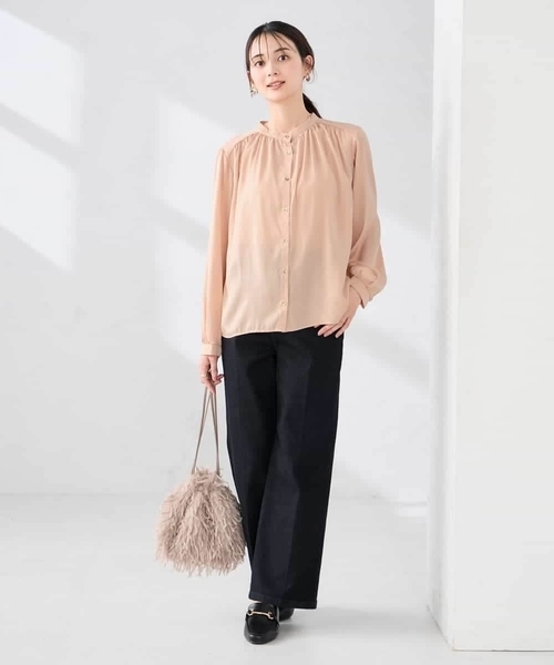 a.v.v（アーヴェヴェ）の「ワイドデニムパンツ（デニムパンツ・レディース・ネイビー/ライトブルー・40/42/34/38/36）」の17枚目の写真