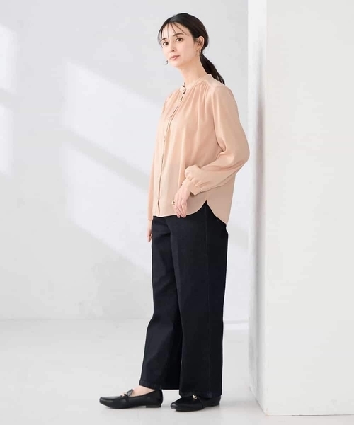 a.v.v（アーヴェヴェ）の「ワイドデニムパンツ（デニムパンツ・レディース・ネイビー/ライトブルー・40/42/34/38/36）」の11枚目の写真