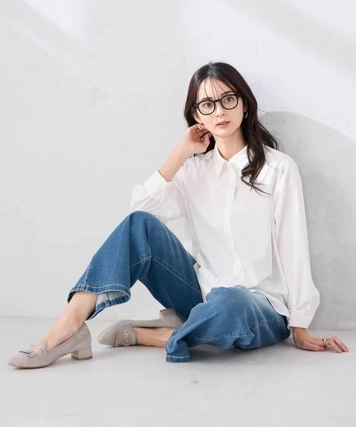 a.v.v(アーヴェヴェ)の「ワイドデニムパンツ(デニムパンツ・レディース・ネイビー/ライトブルー/ライトグレー/ブルー・40/42/34/38/36)」の22枚目の写真