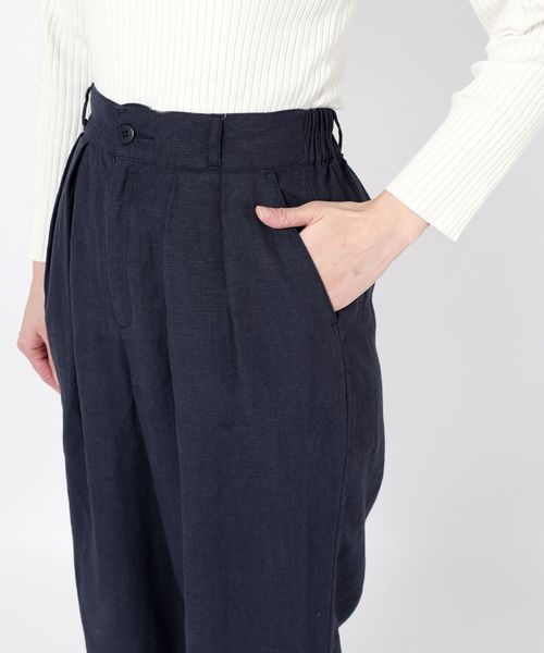 liflattie ships（リフラティ シップス）の「liflattie ships:リネンタックパンツ◇（その他パンツ・レディース・ライトグレー/ネイビー/ピンク/グリーン・SMALL/MEDIUM/LARGE）」の8枚目の写真