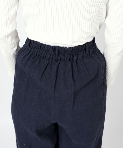 liflattie ships（リフラティ シップス）の「liflattie ships:リネンタックパンツ◇（その他パンツ・レディース・ライトグレー/ネイビー/ピンク/グリーン・SMALL/MEDIUM/LARGE）」の6枚目の写真