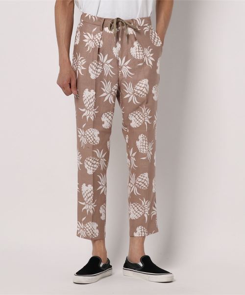 JOINT WORKS(ジョイントワークス)の「バスケットアロハアンクルイージーパンツ(その他パンツ・メンズ・ブラック/ベージュ・MEDIUM/LARGE)」の1枚目の写真
