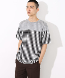 WフェイスボーダーTシャツ