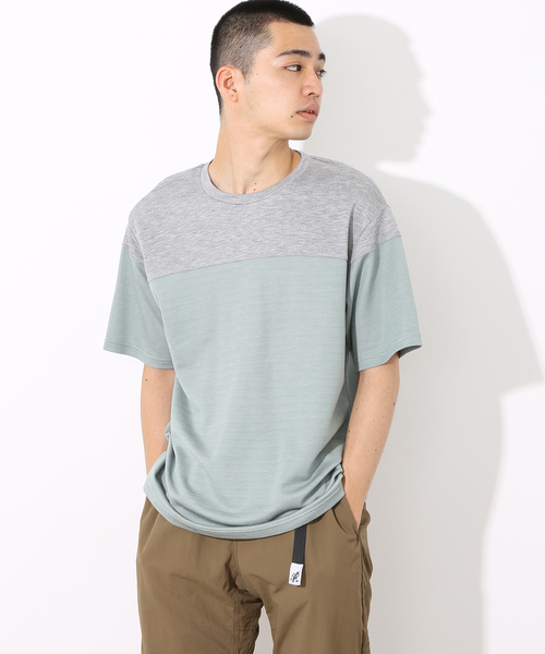 ADAM ET ROPE'(アダムエロペ)の「WフェイスボーダーTシャツ(Tシャツ/カットソー・メンズ・ホワイト/チャコールグレー/ネイビー/ミント・M/L)」の3枚目の写真
