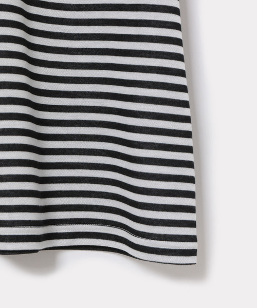 ADAM ET ROPE'(アダムエロペ)の「WフェイスボーダーTシャツ(Tシャツ/カットソー・メンズ・ホワイト/チャコールグレー/ネイビー/ミント・M/L)」の5枚目の写真