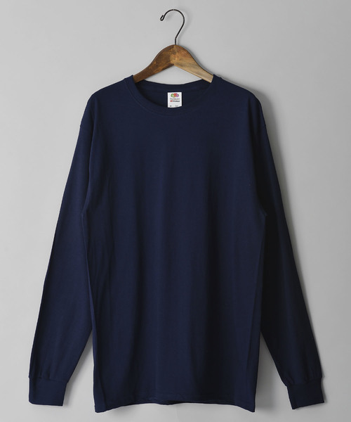 FRUIT OF THE LOOM（フルーツオブザルーム）の「＃FRUIT OF THE LOOM/フルーツオブザルーム　5ｏｚ ロングスリーブＴＥＥ（Tシャツ/カットソー・メンズ・パープル/ネイビー/レッド/カーキ/オレンジ/グリーン/ライトピンク/ワイン/ライトブルー/イエロー/グレー/チャコールグレー/ホワイト/ブラック・MEDIUM/LARGE/SMALL）」の9枚目の写真