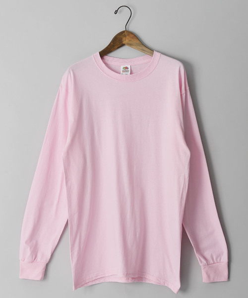 FRUIT OF THE LOOM（フルーツオブザルーム）の「＃FRUIT OF THE LOOM/フルーツオブザルーム　5ｏｚ ロングスリーブＴＥＥ（Tシャツ/カットソー・メンズ・パープル/ネイビー/レッド/カーキ/オレンジ/グリーン/ライトピンク/ワイン/ライトブルー/イエロー/グレー/チャコールグレー/ホワイト/ブラック・MEDIUM/LARGE/SMALL）」の11枚目の写真