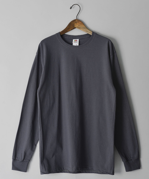 FRUIT OF THE LOOM（フルーツオブザルーム）の「＃FRUIT OF THE LOOM/フルーツオブザルーム　5ｏｚ ロングスリーブＴＥＥ（Tシャツ/カットソー・メンズ・パープル/ネイビー/レッド/カーキ/オレンジ/グリーン/ライトピンク/ワイン/ライトブルー/イエロー/グレー/チャコールグレー/ホワイト/ブラック・MEDIUM/LARGE/SMALL）」の4枚目の写真