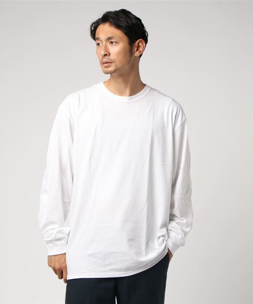 FRUIT OF THE LOOM（フルーツオブザルーム）の「＃FRUIT OF THE LOOM/フルーツオブザルーム　5ｏｚ ロングスリーブＴＥＥ（Tシャツ/カットソー・メンズ・パープル/ネイビー/レッド/カーキ/オレンジ/グリーン/ライトピンク/ワイン/ライトブルー/イエロー/グレー/チャコールグレー/ホワイト/ブラック・MEDIUM/LARGE/SMALL）」の18枚目の写真